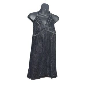 NEW WITH TAGS Collection Black Lace Halter Neck Backless Babydoll Lingerie 3X
